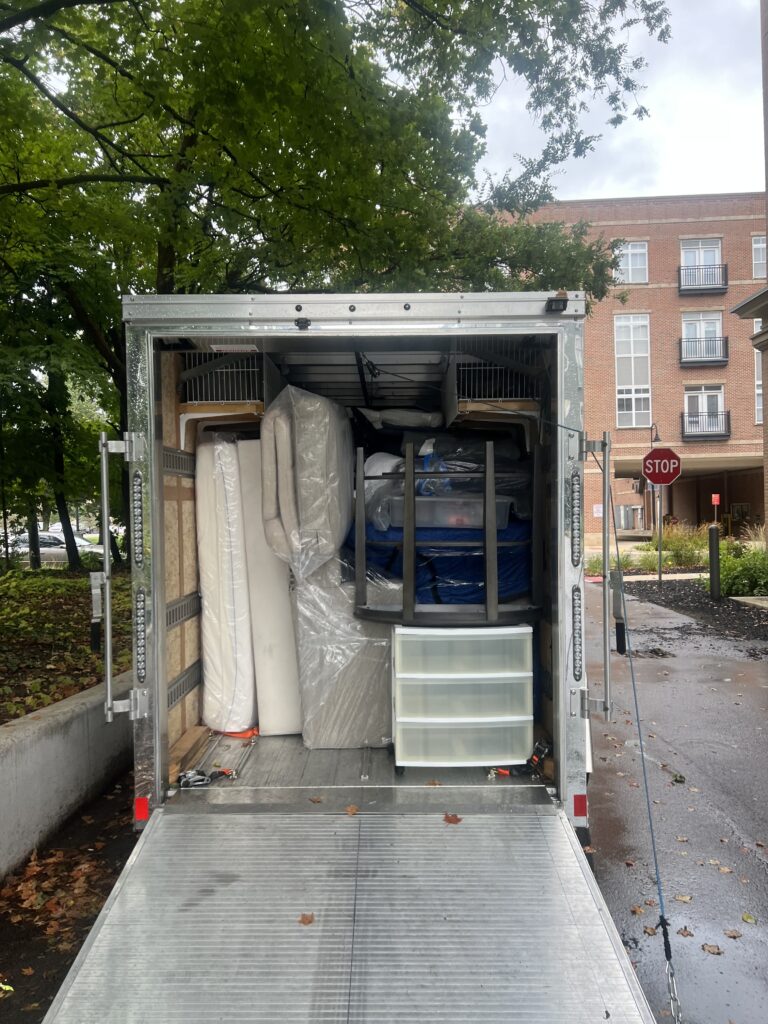 Packed trailer from movers near me in south bend, IN